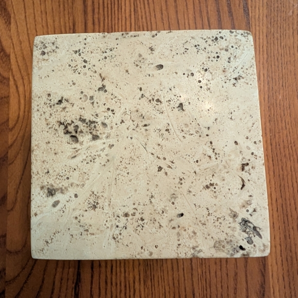 Travertine Stone Cube - 4x4 - Picture 3 of 9